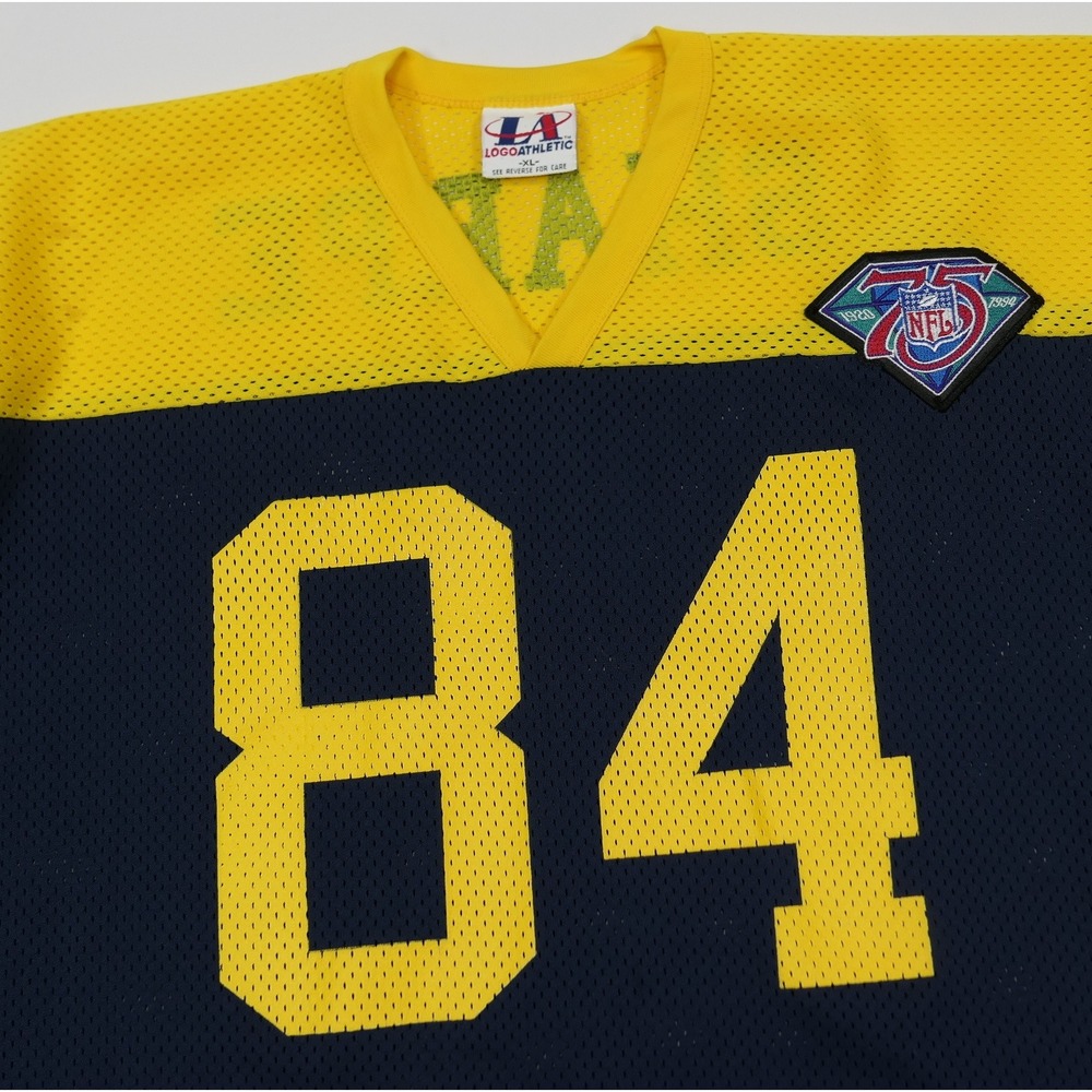 Green Bay‎ Packers NFL 75th Sterling Sharpe Jersey XL Logo Athletic USA 1994 Vtg
